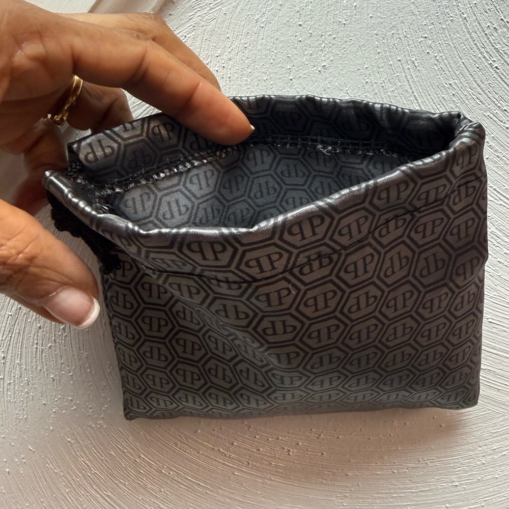 BNWT Philipp Plein Black & White Paisley Leather Credit Cards Holder / Wallet - Picture 13 of 16